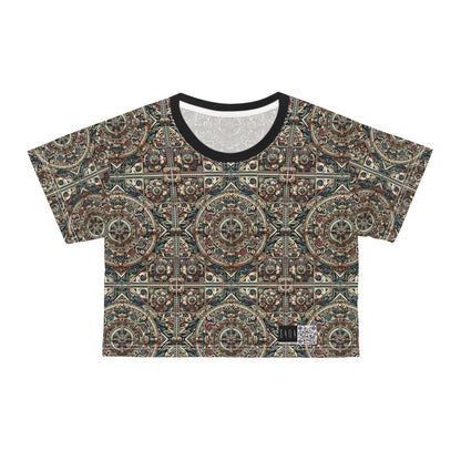 Urban Renaissance Historical Fusion With Street Edge Crop Tee - 8404 Design-57