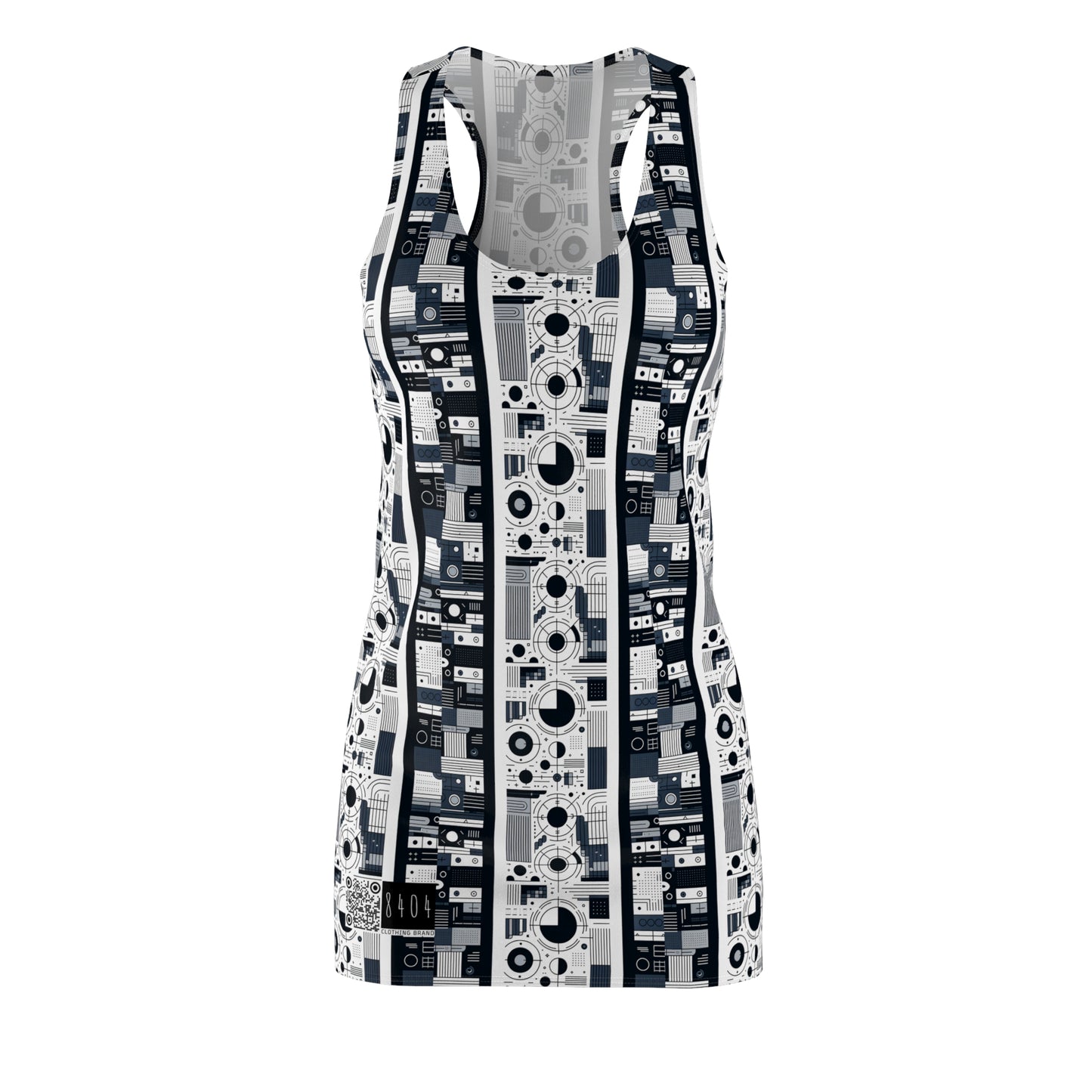 Minimalist Athleisure Minimalist Tech Women's Cut & Sew Racerback Dress - 8404 Design-54