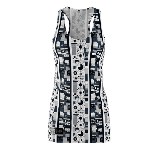 Minimalist Athleisure Minimalist Tech Women's Cut & Sew Racerback Dress - 8404 Design-54