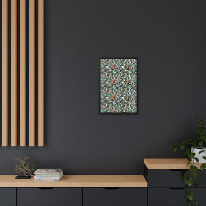 Digital Street Art Urban Street Style Matte Canvas, Framed (multi-color) - 8404 Design-81 B