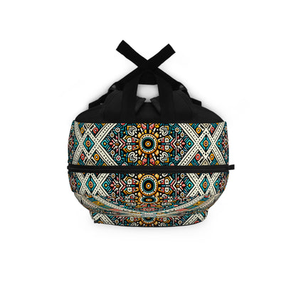 Cultural Fusion Tech Blend of Cultural Heritage With Tech-Inspired Elements Backpack - 8404 Design-64