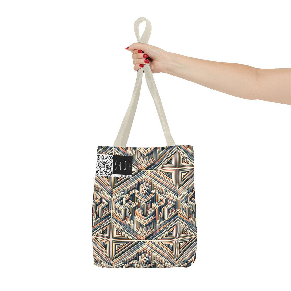 Tech Illusion Graphics Futuristic Artistry Tote Bag - 8404 Design-52