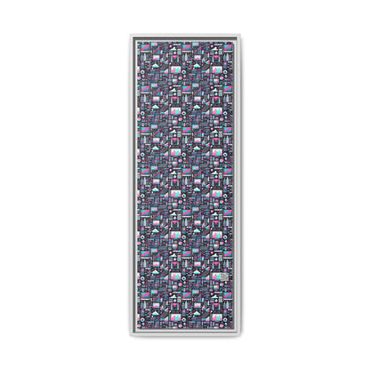 Digital Rebellion Youthful Streetwear with a Rebellious Digital Twist Matte Canvas, Framed (multi-color) - 8404 Design-71 B