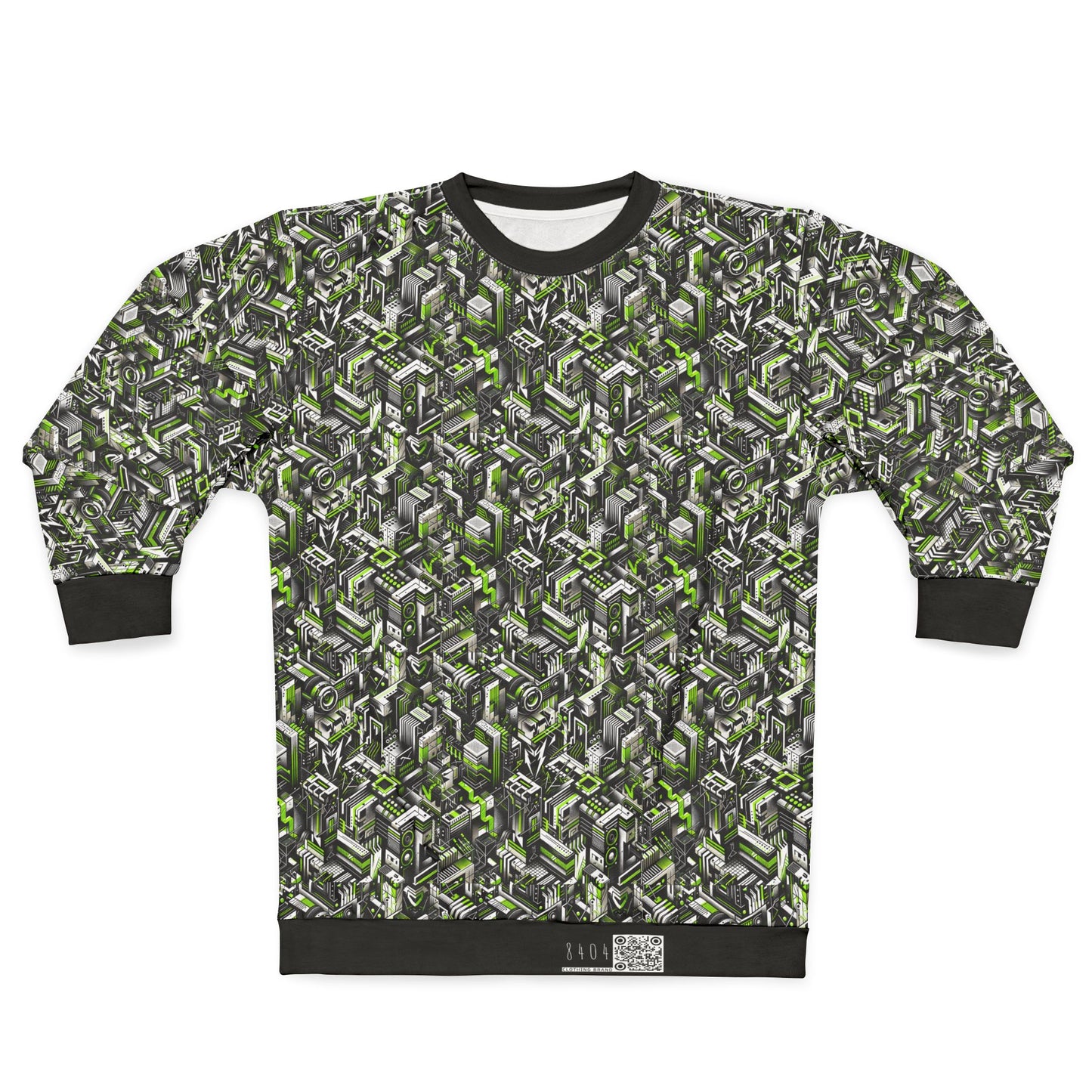 Graffiti Tech Fusion Bold Streetwear Fusion Sweatshirt - 8404 Design-53