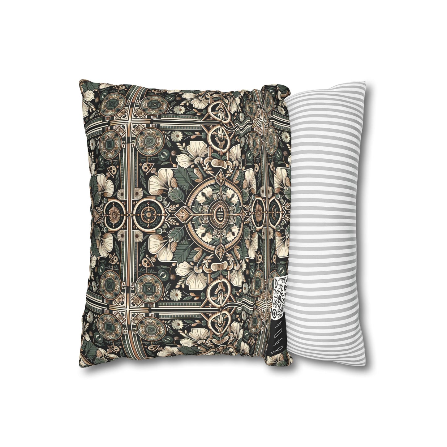 Cyber Garden Party Tech Garden Extravaganza Faux Suede Square Pillowcase - 8404 Design-66