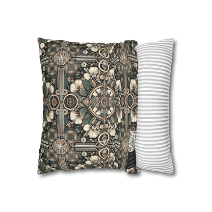 Cyber Garden Party Tech Garden Extravaganza Faux Suede Square Pillowcase - 8404 Design-66