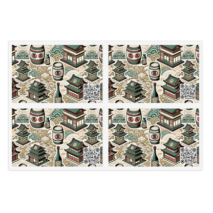 Cultural Artisanal Fusion Contemporary Cultural Elegance Sticker Sheets - 8404 Design-68