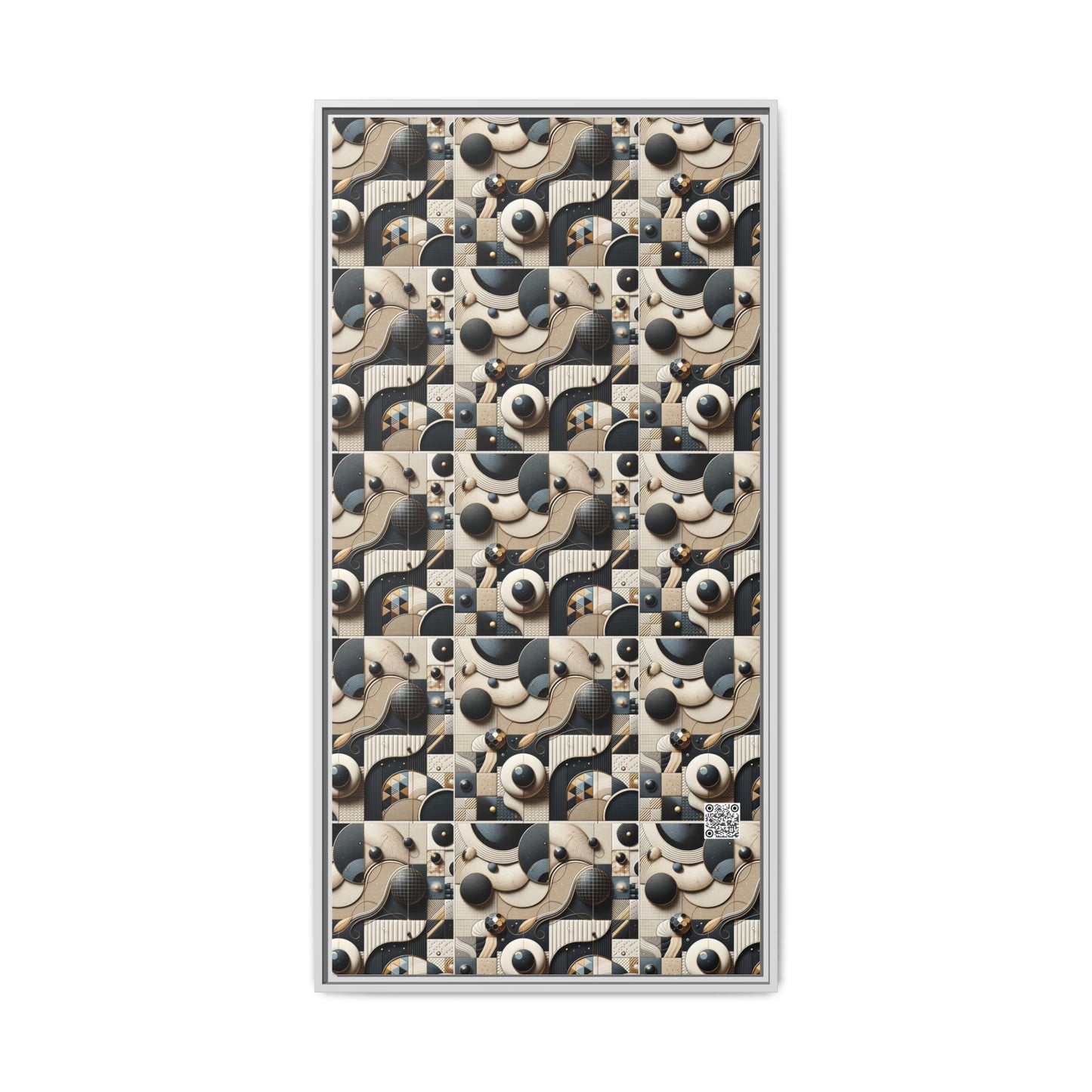 Tech-forward Luxe Streetwear Tech Luxe Fusion Matte Canvas, Framed (multi-color) - 8404 Design-71 B