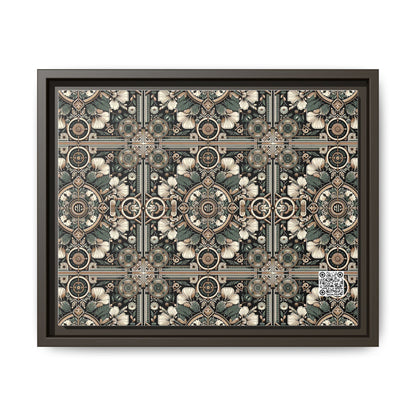 Cyber Garden Party Tech Garden Extravaganza Matte Canvas, Framed (multi-Color) - 8404 Design-66 A