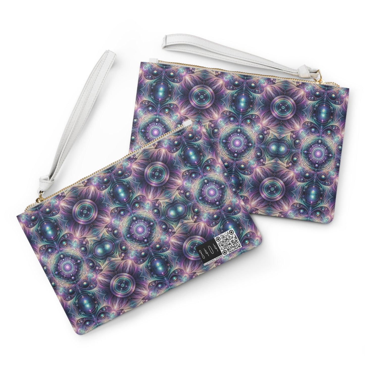 Iridescent Tech Fusion Tech-Forward Streetwear Clutch Bag - 8404 Design-61