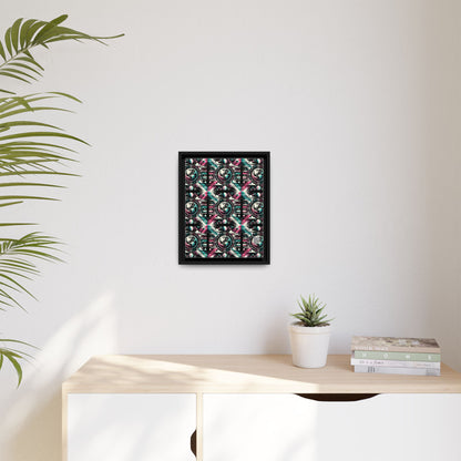 Digital Artistry Digital-native Streetwear Matte Canvas, Framed (multi-color) - 8404 Design-62 A