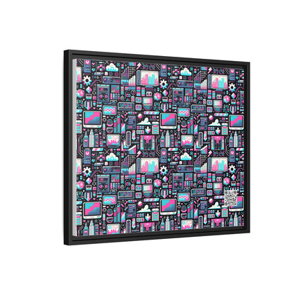 Digital Rebellion Youthful Streetwear with a Rebellious Digital Twist Matte Canvas, Framed (multi-color) - 8404 Design-71 B