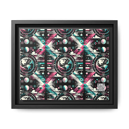 Digital Artistry Digital-native Streetwear Matte Canvas, Framed (multi-color) - 8404 Design-62 B