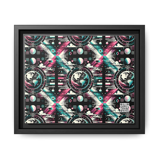 Digital Artistry Digital-native Streetwear Matte Canvas, Framed (multi-color) - 8404 Design-62 B