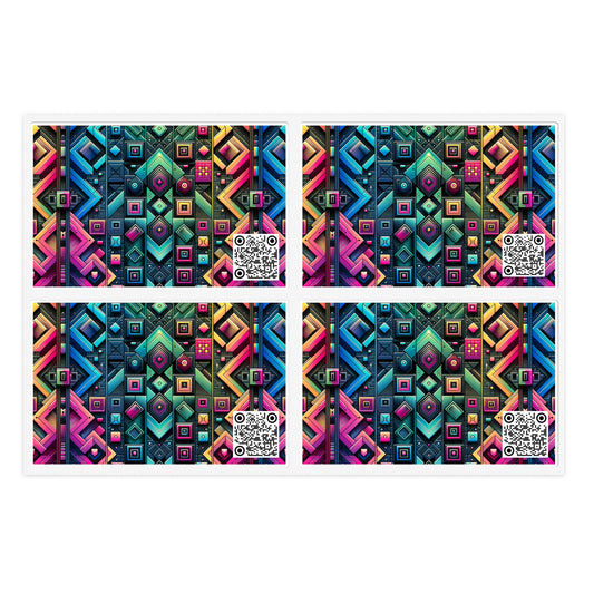 Tech-Inspired Graphics Cyberpunk Cool Sticker Sheets - 8404 Design-58