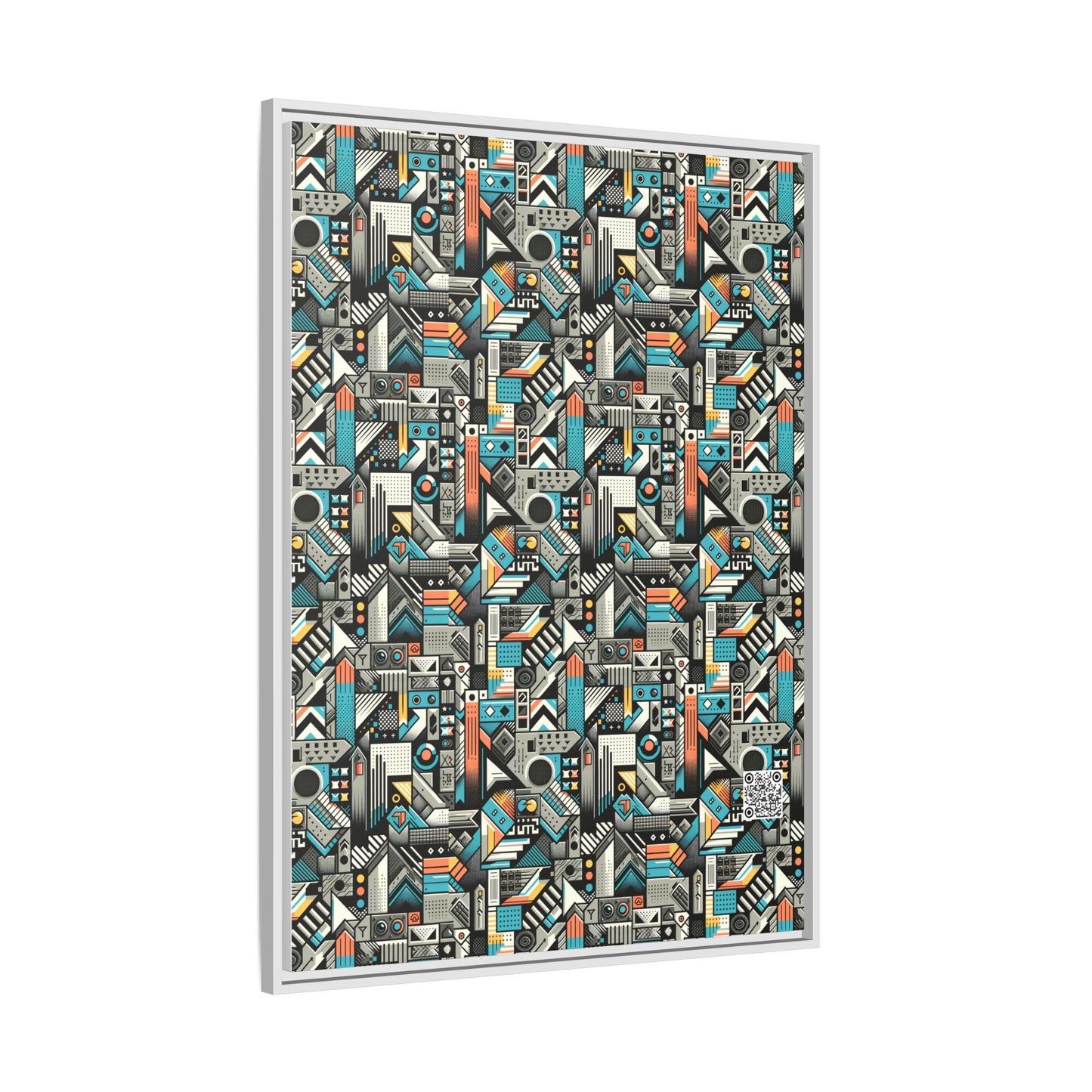 Digital Street Art Urban Street Style Matte Canvas, Framed (multi-color) - 8404 Design-81 A