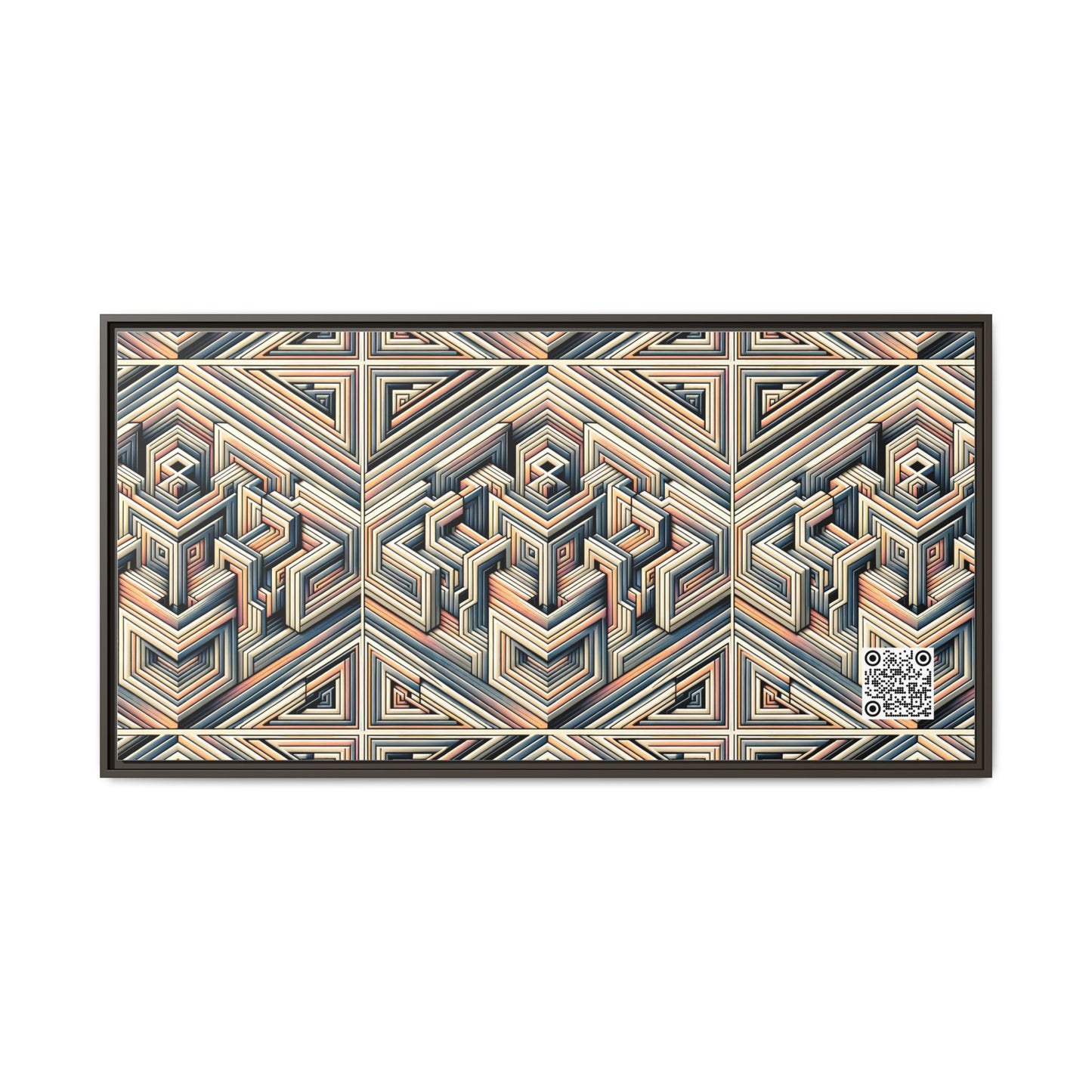 Tech Illusion Graphics Futuristic Artistry Matte Canvas, Framed (multi-color) - 8404 Design-52 B