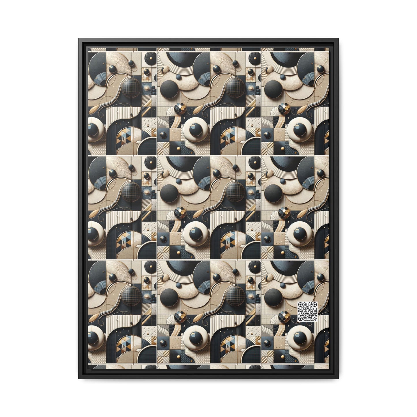 Tech-forward Luxe Streetwear Tech Luxe Fusion Matte Canvas, Framed (multi-color) - 8404 Design-71 A