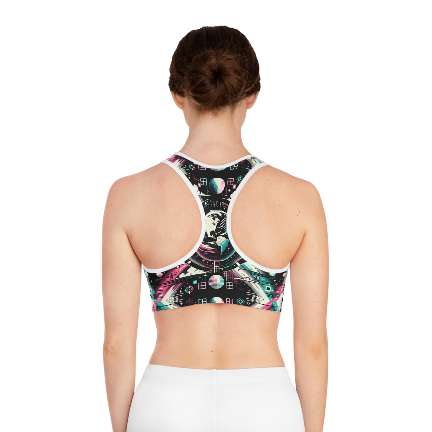 Digital Artistry Digital-native Streetwear Sports Bra - 8404 Design-62