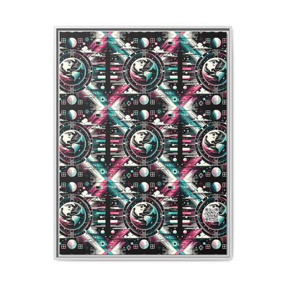 Digital Artistry Digital-native Streetwear Matte Canvas, Framed (multi-color) - 8404 Design-62 A