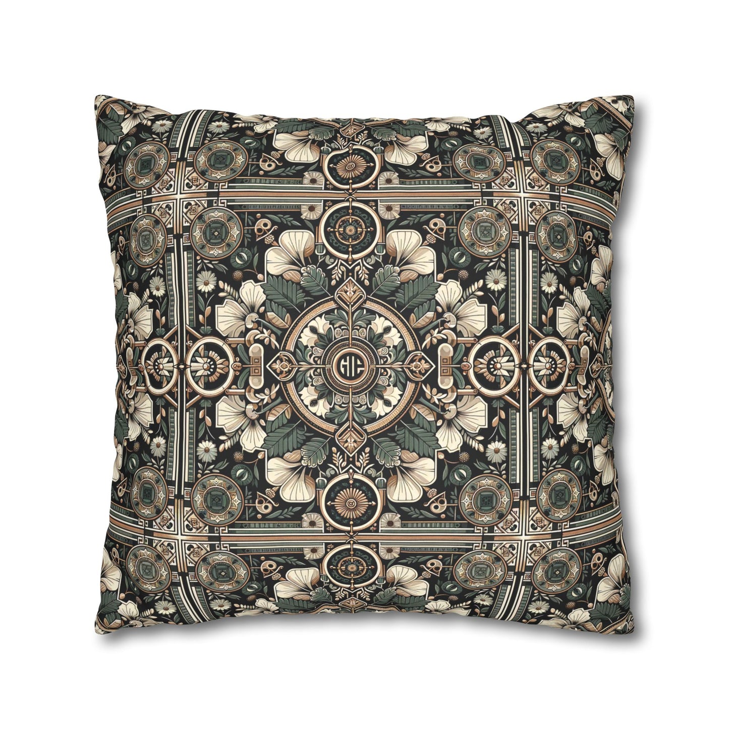 Cyber Garden Party Tech Garden Extravaganza Faux Suede Square Pillowcase - 8404 Design-66