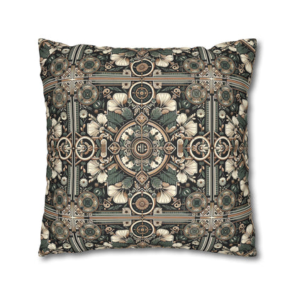 Cyber Garden Party Tech Garden Extravaganza Faux Suede Square Pillowcase - 8404 Design-66