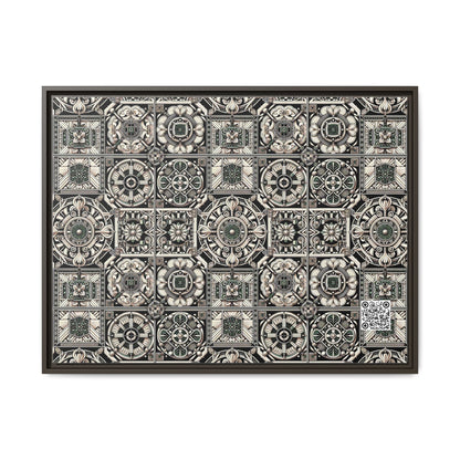 Cyber Garden Party Tech Garden Extravaganza Matte Canvas, Framed (multi-Color) - 8404 Design-45 A