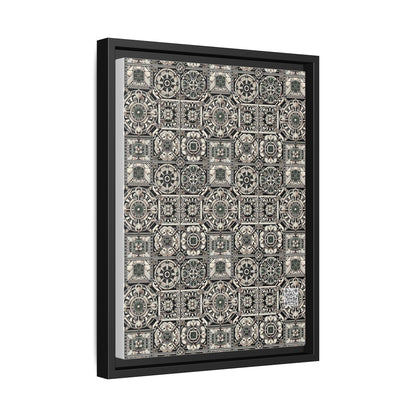 Cyber Garden Party Tech Garden Extravaganza Matte Canvas, Framed (multi-Color) - 8404 Design-45 A