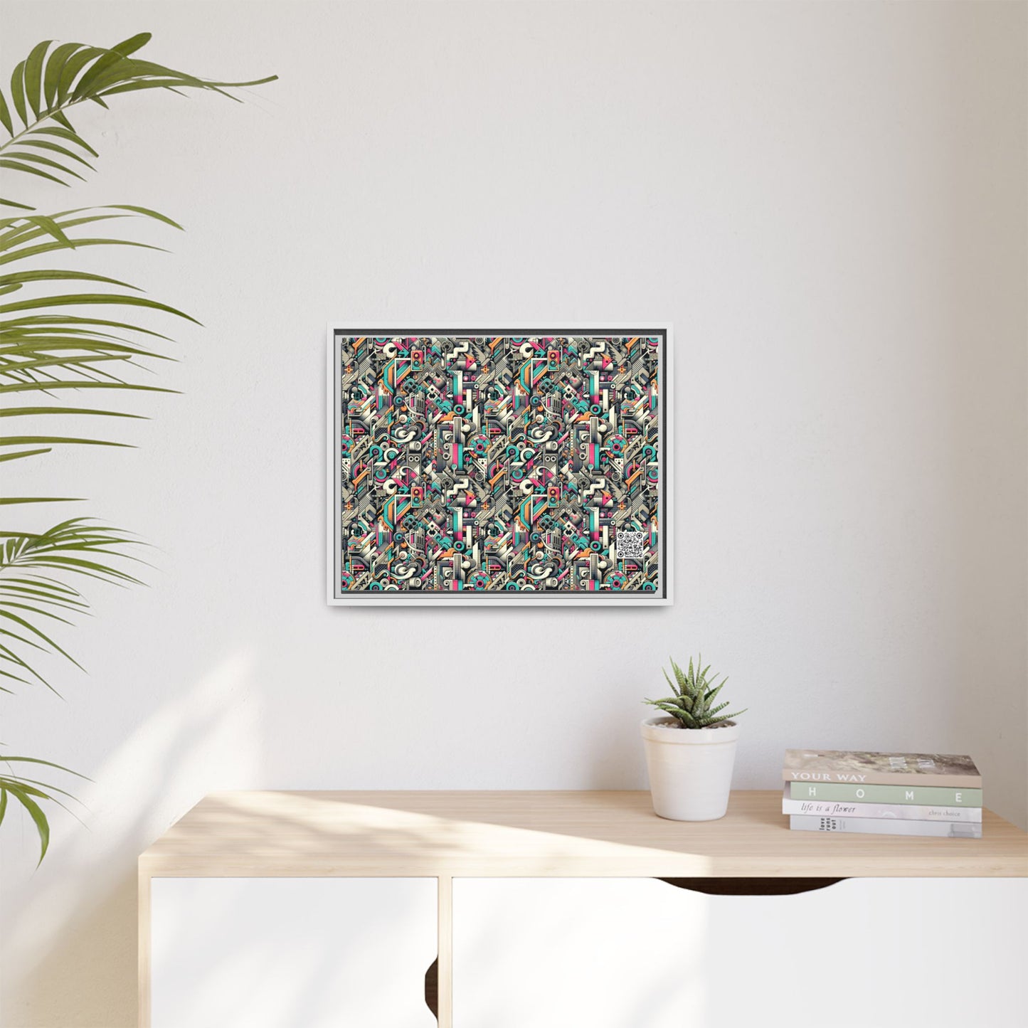 Digital Street Art Urban Street Style Matte Canvas, Framed (multi-color) - 8404 Design-74 A