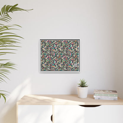 Digital Street Art Urban Street Style Matte Canvas, Framed (multi-color) - 8404 Design-74 A