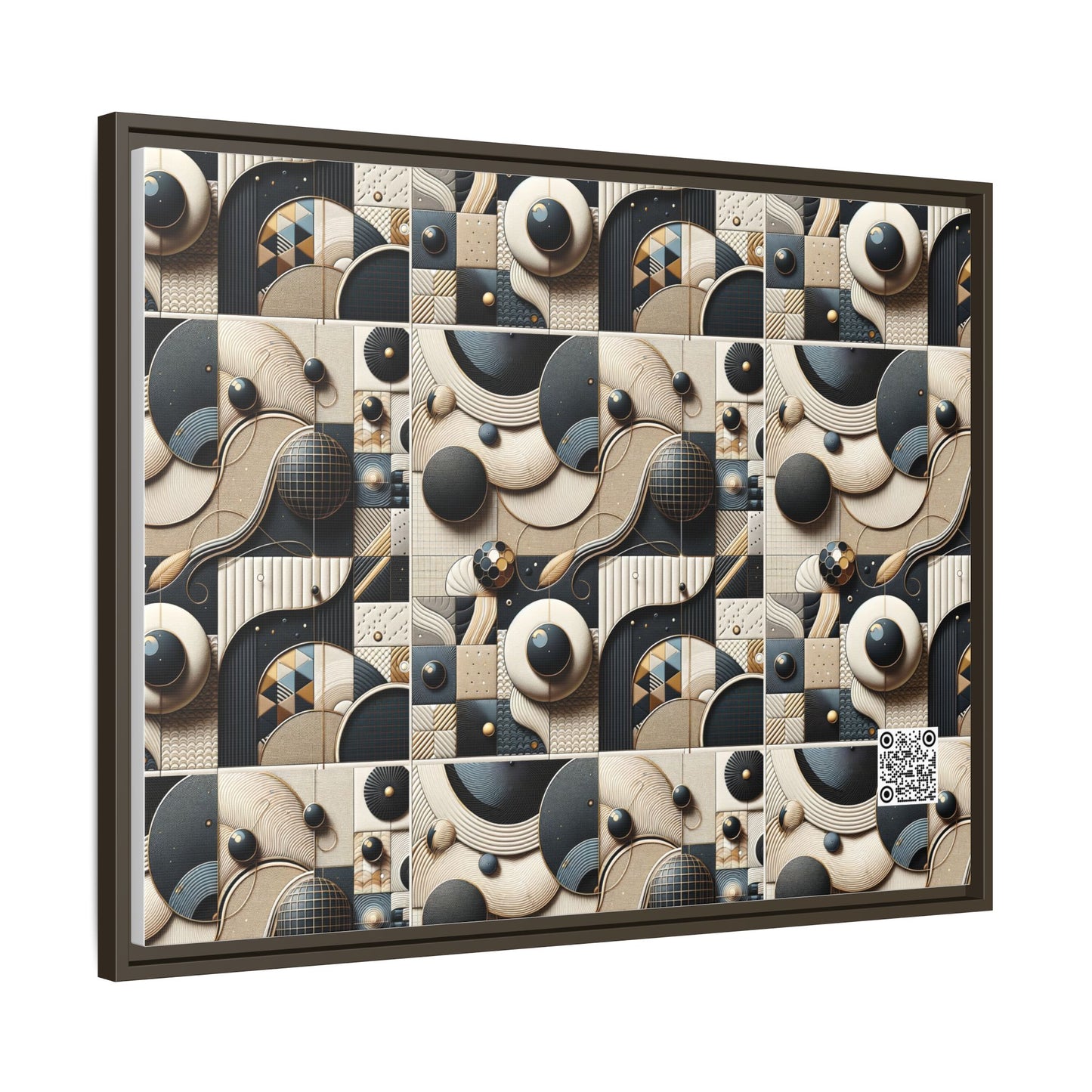 Tech-forward Luxe Streetwear Tech Luxe Fusion Matte Canvas, Framed (multi-color) - 8404 Design-71 A