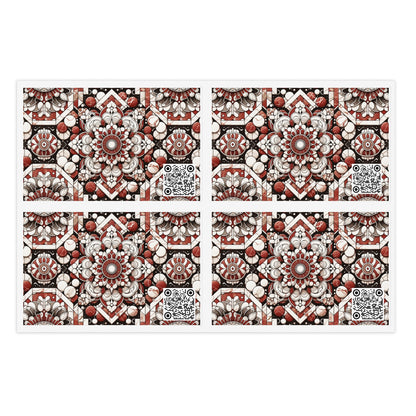 Neo Jomon Sculptural Aesthetics Artisanal Streetwear Sticker Sheets - 8404 Design-55