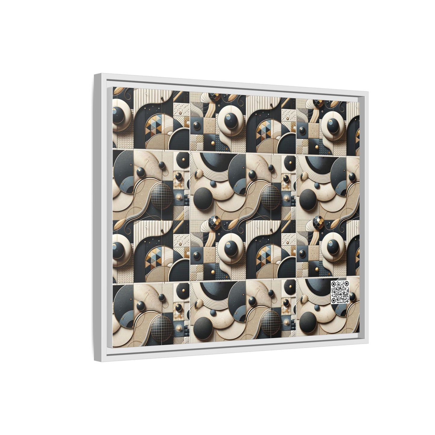 Tech-forward Luxe Streetwear Tech Luxe Fusion Matte Canvas, Framed (multi-color) - 8404 Design-71 B