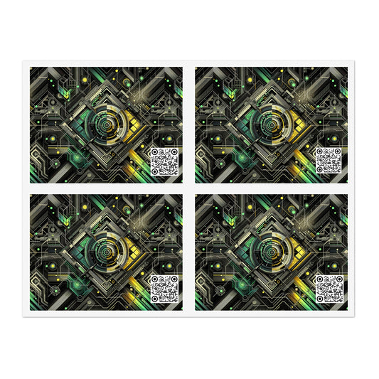 Tech Noir Graphics Tech-Inspired Streetwear Sticker Sheets - 8404 Design-57