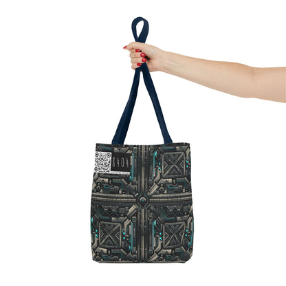 Tech Noir Futuristic Tech Aesthetic with a Dark Twist Tote Bag - 8404 Design-59