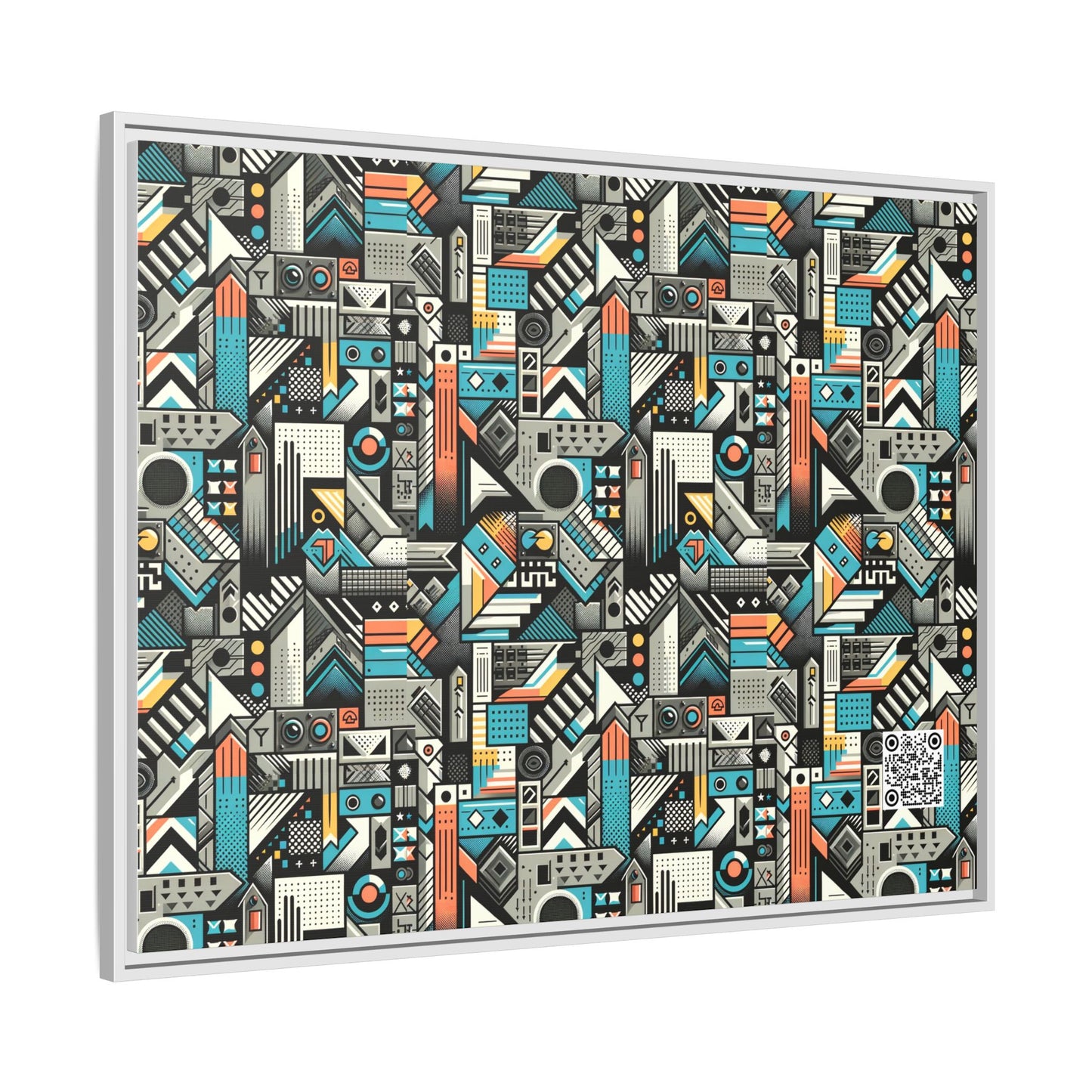Digital Street Art Urban Street Style Matte Canvas, Framed (multi-color) - 8404 Design-81 A