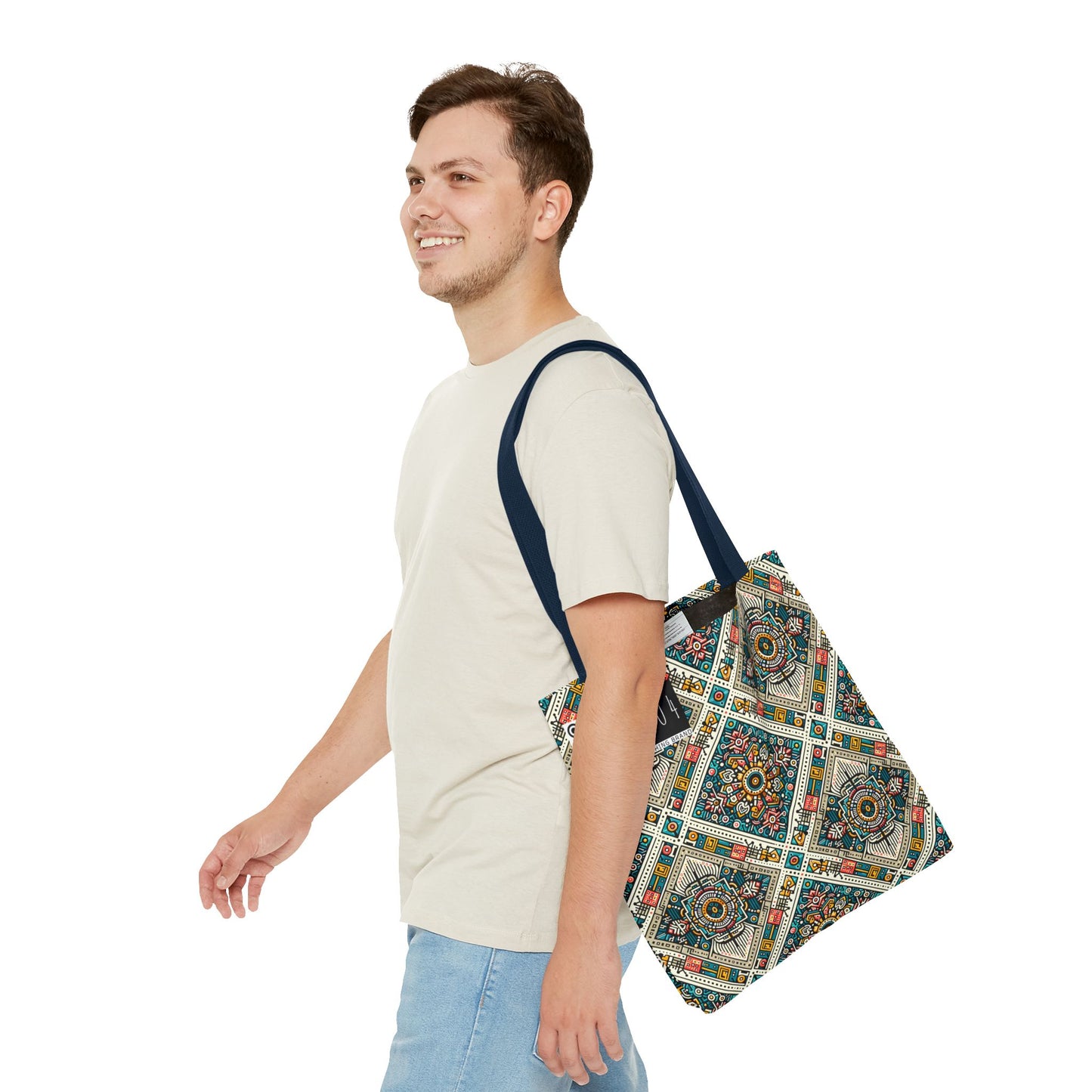 Cultural Fusion Tech Blend of Cultural Heritage With Tech-Inspired Elements Tote Bag - 8404 Design-64