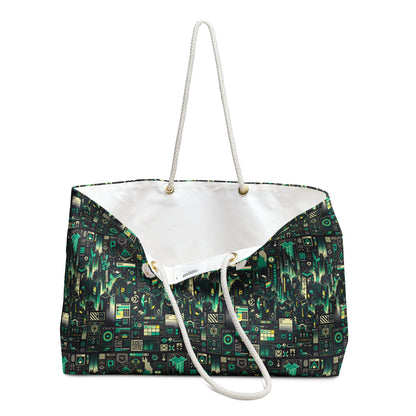 Digital Dystopia Tech Noir Weekender Bag - 8404 Design-63