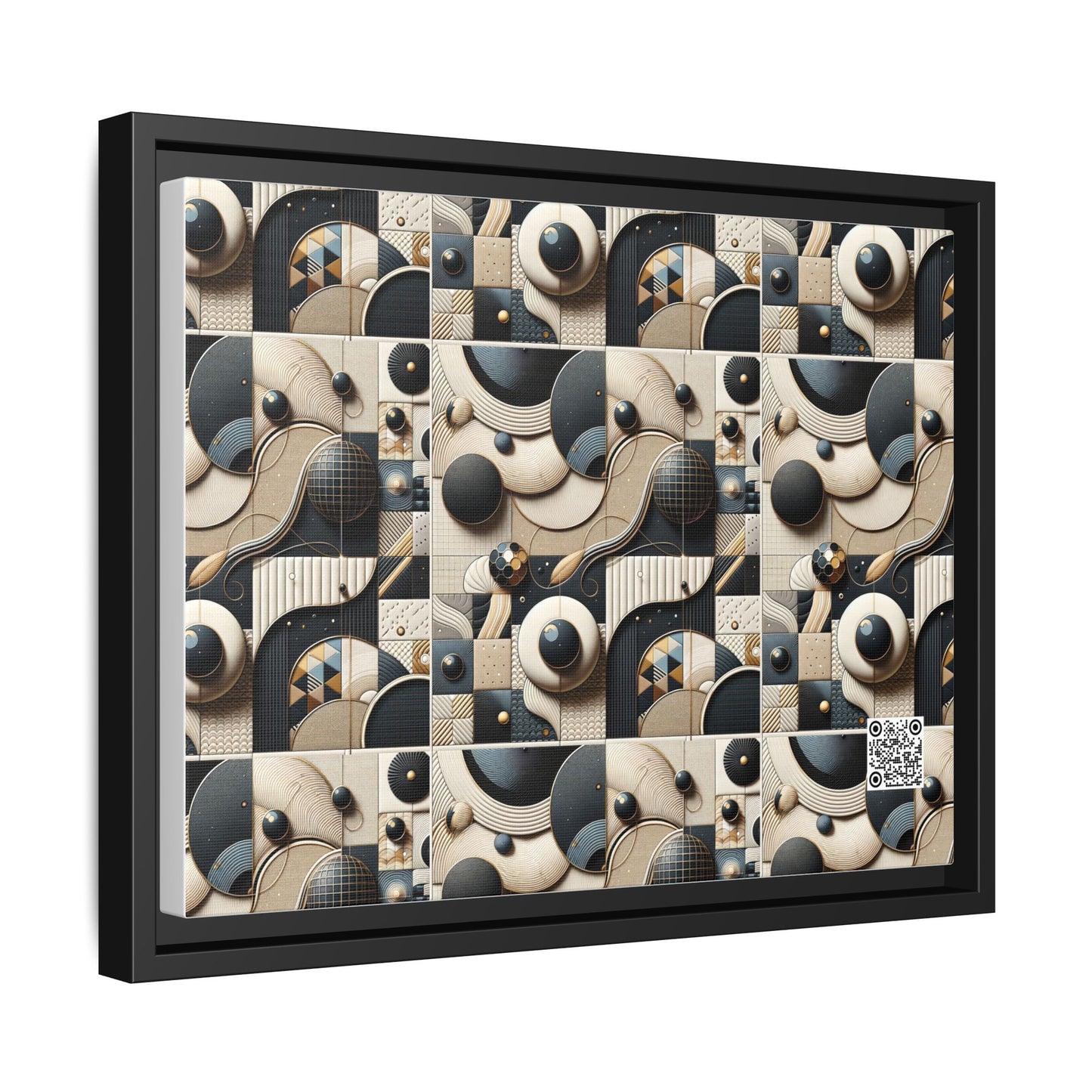 Tech-forward Luxe Streetwear Tech Luxe Fusion Matte Canvas, Framed (multi-color) - 8404 Design-71 A