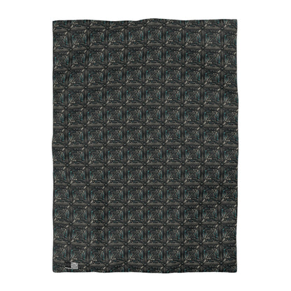 Tech Noir Futuristic Tech Aesthetic with a Dark Twist Microfiber Duvet Cover - 8404 Design-59