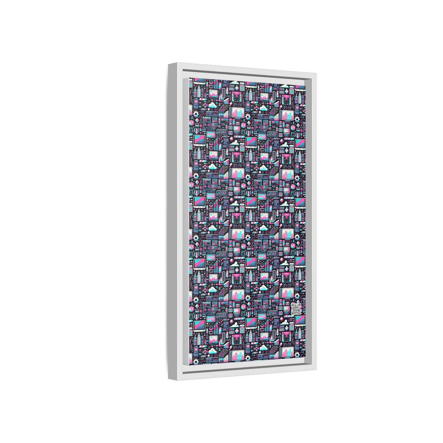 Digital Rebellion Youthful Streetwear with a Rebellious Digital Twist Matte Canvas, Framed (multi-color) - 8404 Design-71 B