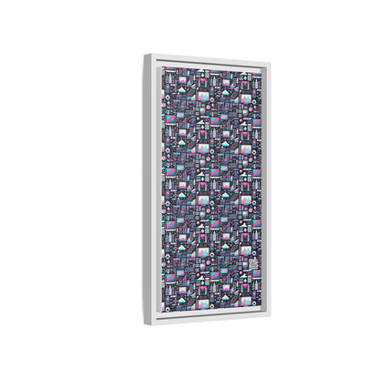 Digital Rebellion Youthful Streetwear with a Rebellious Digital Twist Matte Canvas, Framed (multi-color) - 8404 Design-71 B