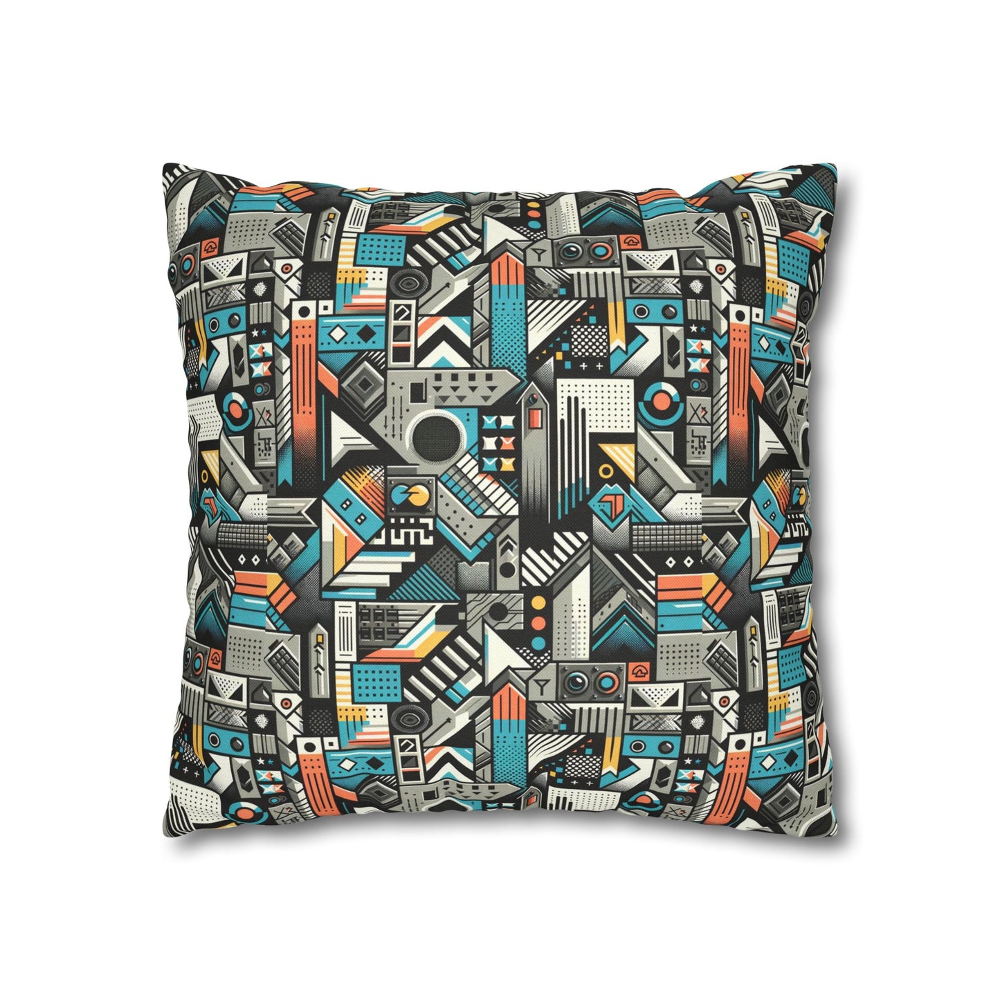 Digital Street Art Urban Street Style Spun Polyester Square Pillowcase - 8404 Design-81