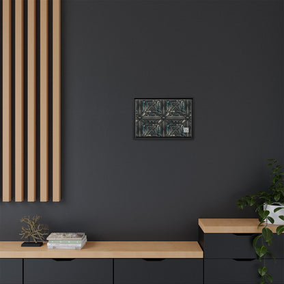 Tech Noir Futuristic Tech Aesthetic with a Dark Twist Matte Canvas, Framed (multi-color) - 8404 Design-59 B
