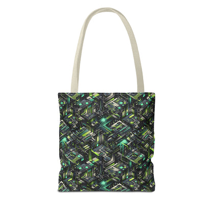 Tech-Infused Graphics Tech-Forward Streetwear Tote Bag - 8404 Design-47