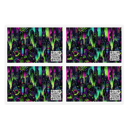 Tech Noir Graphics Futuristic Tech Aesthetics Sticker Sheets - 8404 Design-45