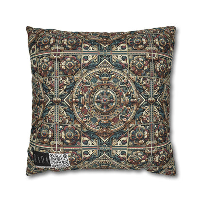 Urban Renaissance Historical Fusion With Street Edge Spun Polyester Square Pillowcase - 8404 Design-57