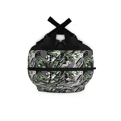 Tech Camo Fusion Tech-Forward Streetwear With a Futuristic Edge Backpack - 8404 Design-46
