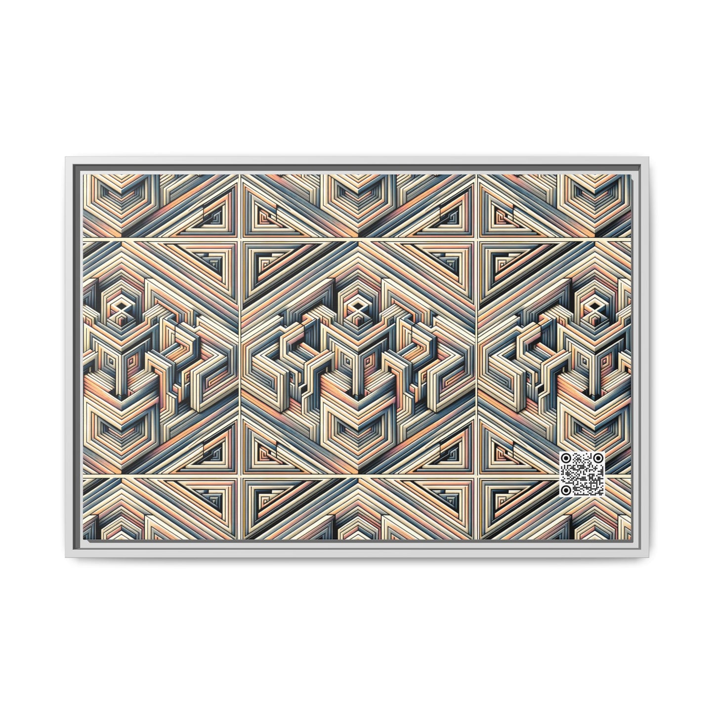 Tech Illusion Graphics Futuristic Artistry Matte Canvas, Framed (multi-color) - 8404 Design-52 A