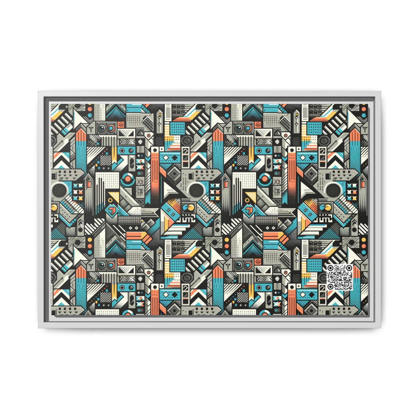 Digital Street Art Urban Street Style Matte Canvas, Framed (multi-color) - 8404 Design-81 B